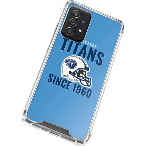 NFL Tennessee Titans Helmet Galaxy A52 5G Clear Case